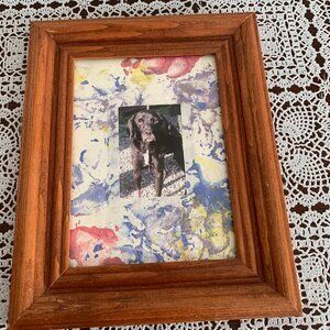 Mozart Harlequin Haven Great Dane Artist Photo Frame Paw Painted With Mat 5 x 7
